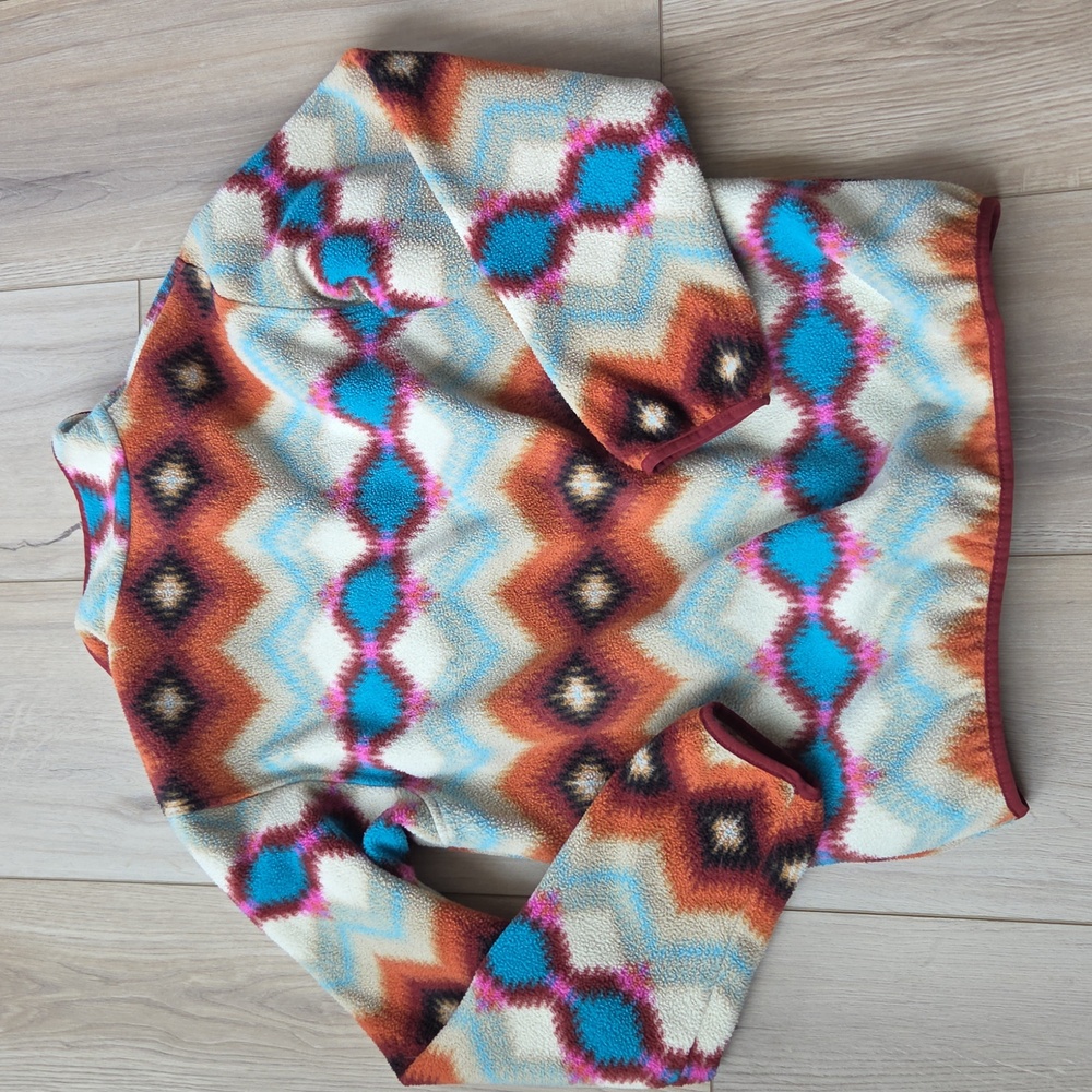 Patagonia Aztec Tribal Synchilla Pullover Fleece Small - Picture 5 of 5